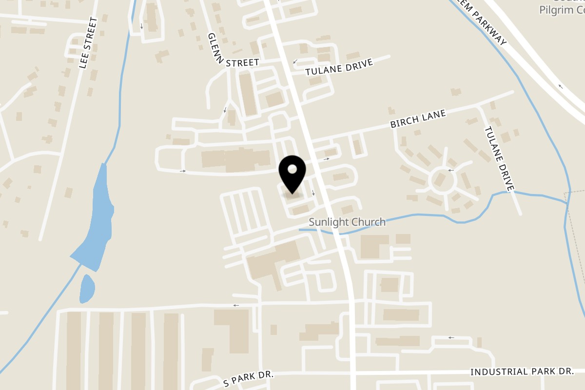 Map showing the location of Sixty Six Grill & Tap House Kernersville on 930 NC-66 in Kernersville